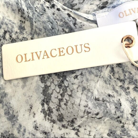 Olivaceous blue snake one shoulder top NWT - Picture 8 of 10